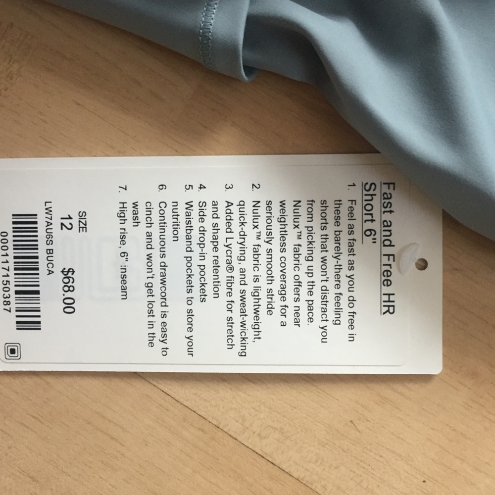 Lululemon Fast and Free Shorts NWT - Picture 4 of 4
